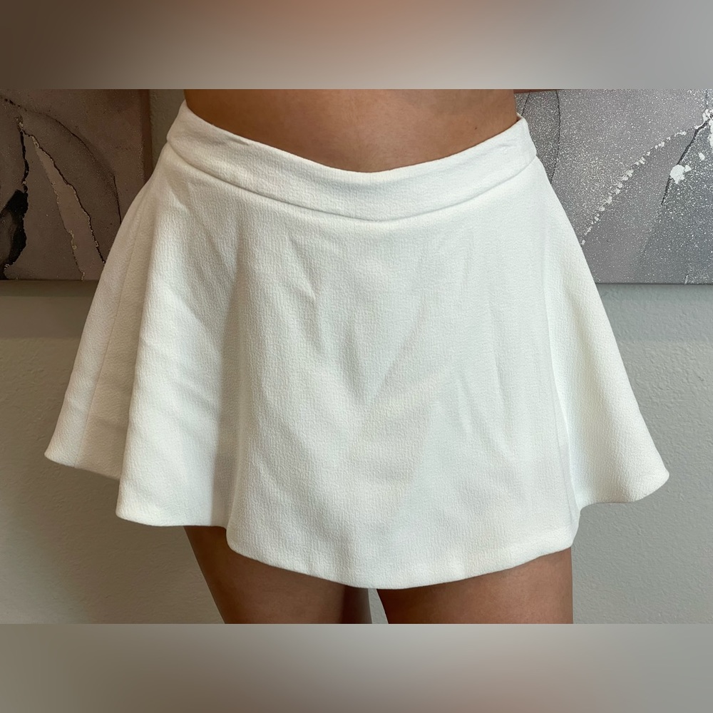 White miniskirt